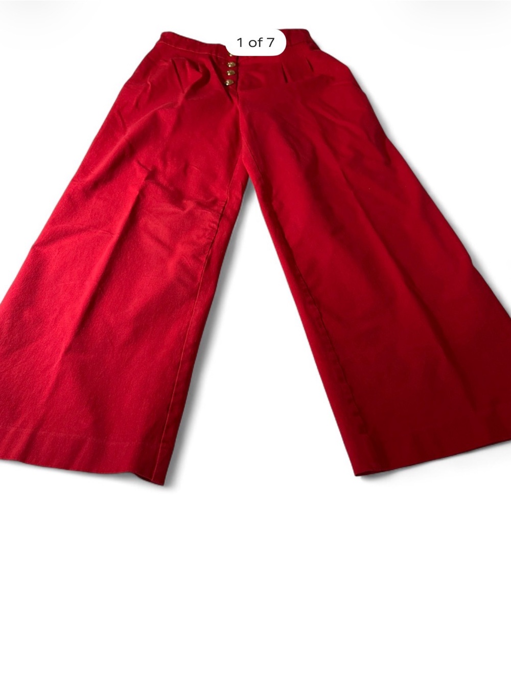 Charter Club Bold Red Wide Leg Trousers